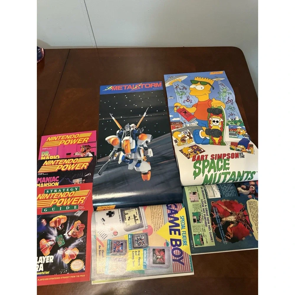 Vtg‎ Nintendo Power Mag Lot Mega Man III StarTropics Dr Mario Maniac Mansion
